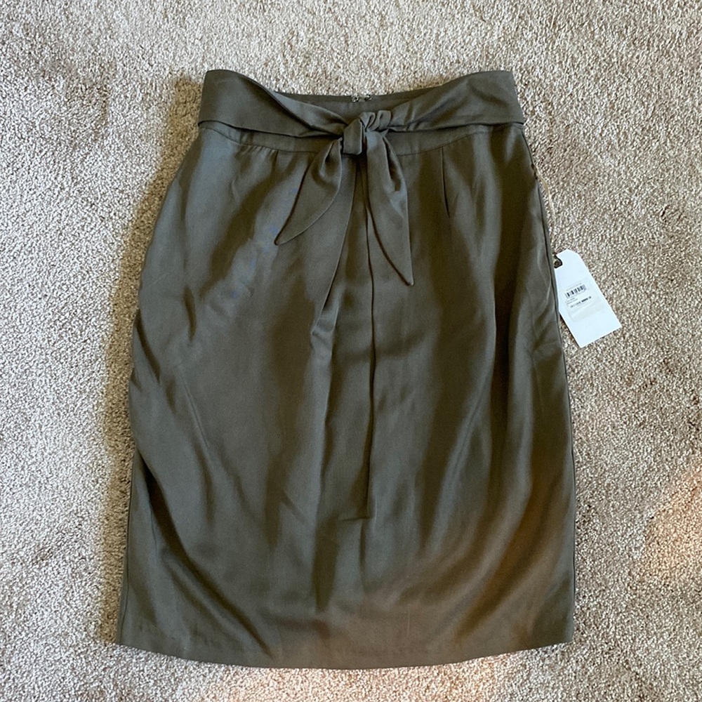 Army Green Pencil Skirt